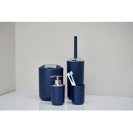 WENKO 22520100 - Koš BRASIL 14x21 cm plavi/sjajni hrom