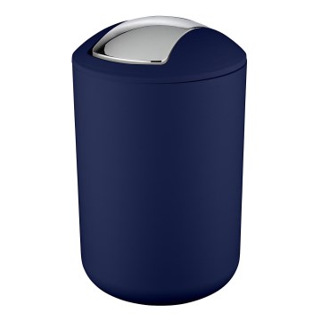WENKO 22521100 - Kanta za smeće BRASIL 19,5x31 cm plava/sjajni hrom
