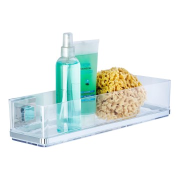 WENKO 22685100-Polica VACUUM-LOC QUADRO ED 38,5x14,5 cm srebrna/sjajni hrom