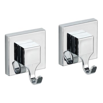 WENKO 22688100-Kukica VACUUM-LOC QUADRO ED 6x7 cm srebrna/sjajni hrom