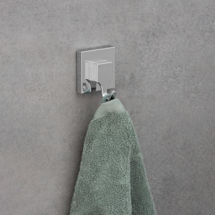 WENKO 22688100-Kukica VACUUM-LOC QUADRO ED 6x7 cm srebrna/sjajni hrom