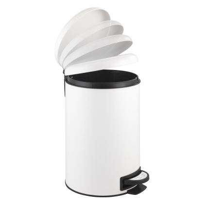 WENKO 22707100 - Kanta za otpatke LEMAN 25x38 cm bela/crna