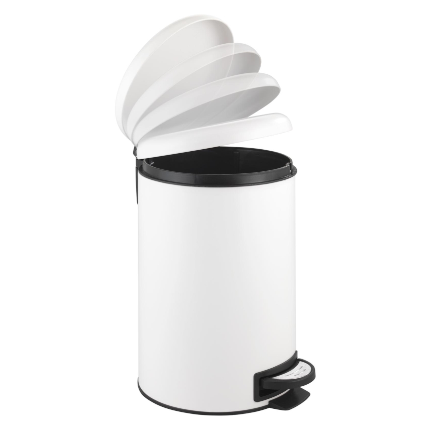 WENKO 22707100 - Kanta za otpatke LEMAN 25x38 cm bela/crna