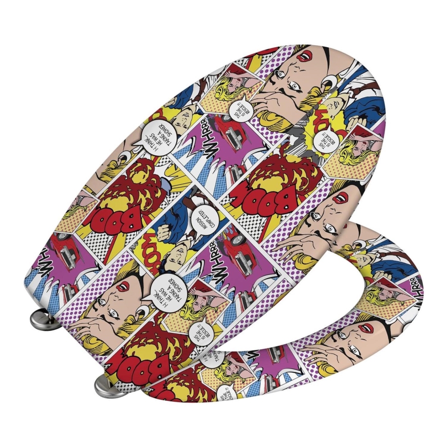 WENKO 22797100-WC daska POP-ART 45x38 cm šarena/srebrna