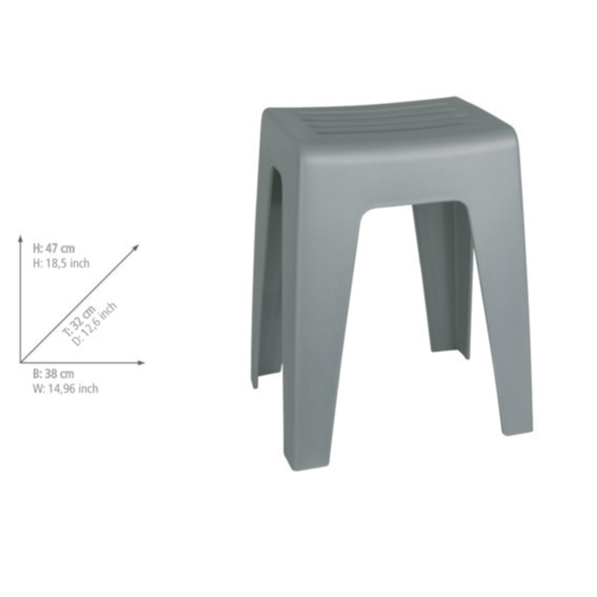 WENKO 22944100 - Stolica KUMBA 38x47 cm siva