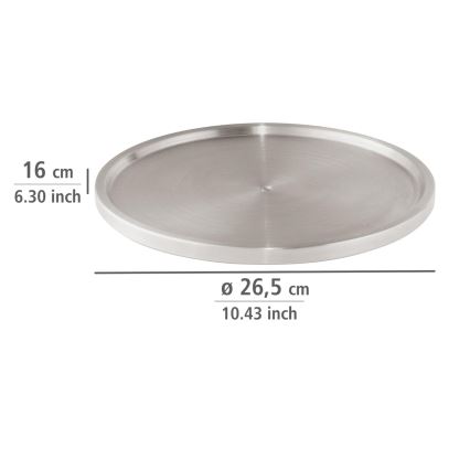 WENKO 2334100 - Tacna od nerđajućeg čelika 26,5x1,5 cm, srebrna