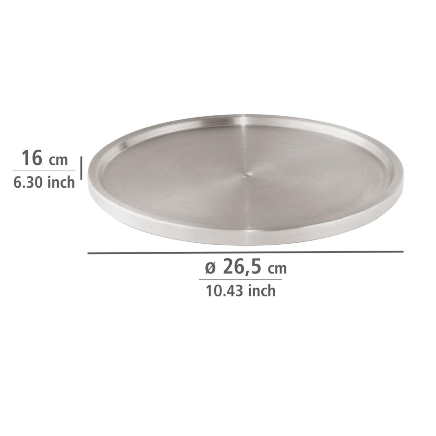 WENKO 2334100 - Tacna od nerđajućeg čelika 26,5x1,5 cm, srebrna