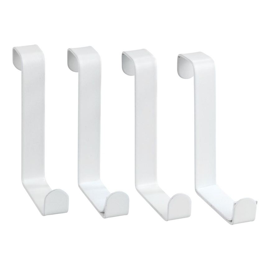 WENKO 23545100-Vešalica za vrata 7,6x6 cm bela
