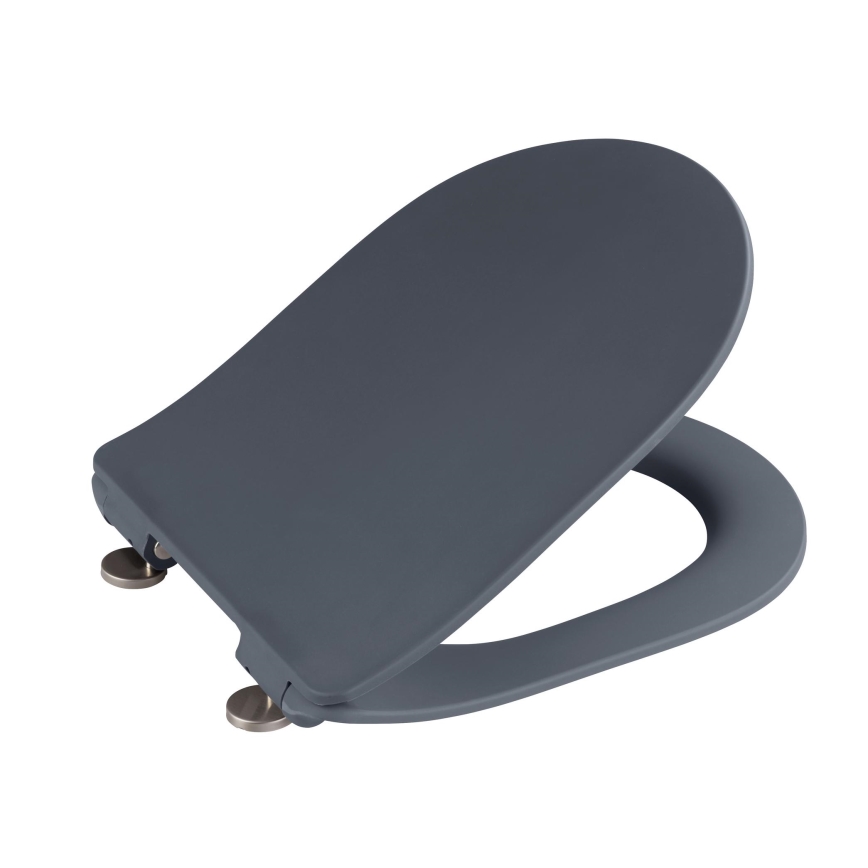 WENKO 23828100-WC toaletno sedište SEDILO 45,2x36,2 cm siva/srebrna