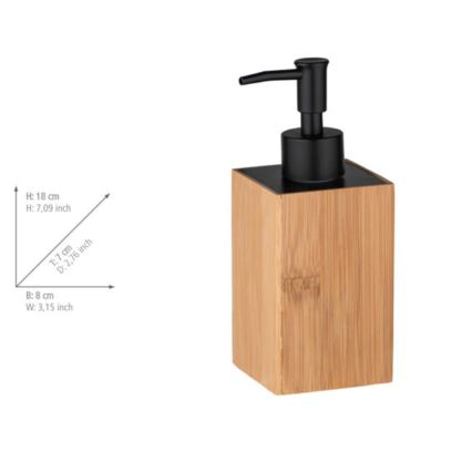 WENKO 23984100 - Dozator tečnog sapuna PADUA 210 ml braon/crna