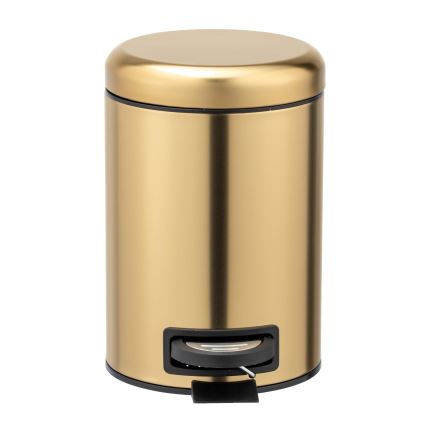WENKO 24009800 - Kanta za smeće LEMAN 17x25 cm inox/zlatna/crna