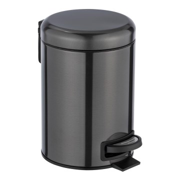 WENKO 24035100 - Kanta LEMAN 17x25 cm inox/crna