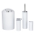 WENKO 24077800 - Set CALVO 6,5x13 cm bela/sjajni hrom