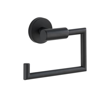 WENKO 24240100-Držač toaletnog papira BOSIO BLACK 15x10,5 cm nerđajući čelik/srebrna