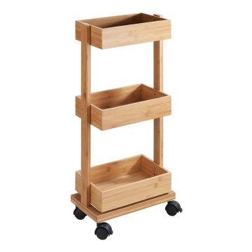 WENKO 24390100 - Regal TORTONA 18x71,5 cm braon/crna