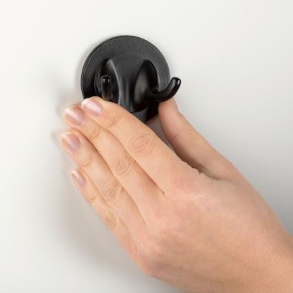 WENKO 24834100 - Brisač od bambusa 24,5x17 cm, nerđajući čelik/crna/braon