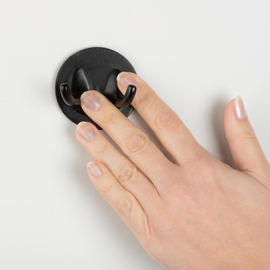 WENKO 24834100 - Brisač od bambusa 24,5x17 cm, nerđajući čelik/crna/braon