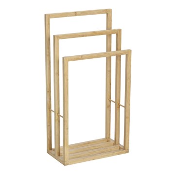 WENKO 25629100 - Stalak za peškire BAMBUSA 42,5x82 cm braon