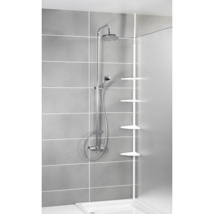 WENKO 3201010100 - Ugaoni element COMPACT 26x195 cm u beloj boji