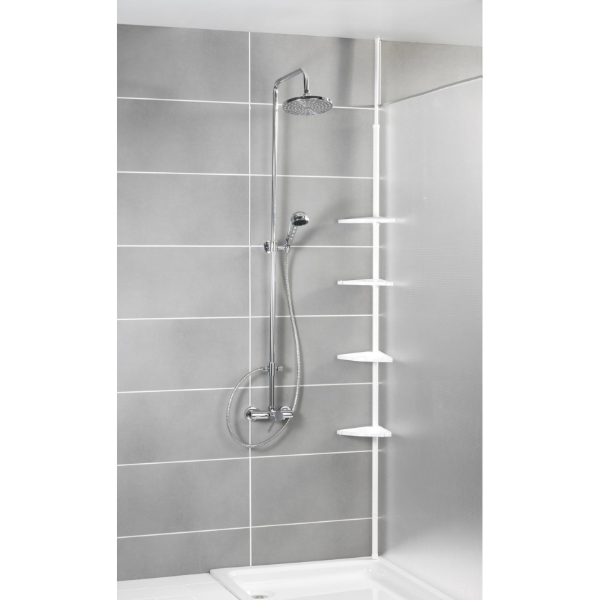 WENKO 3201010100 - Ugaoni element COMPACT 26x195 cm u beloj boji