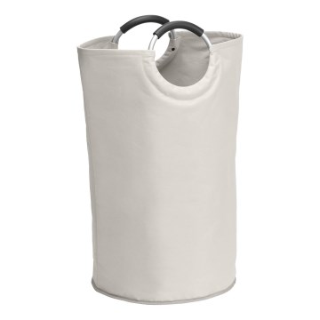 WENKO 3440001100 - Korpa za veš STONE 38x72 cm bež/srebrna/crna