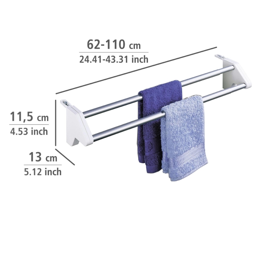 WENKO 3702100 - Sušač 13 x 11,5 cm, srebrna/bela