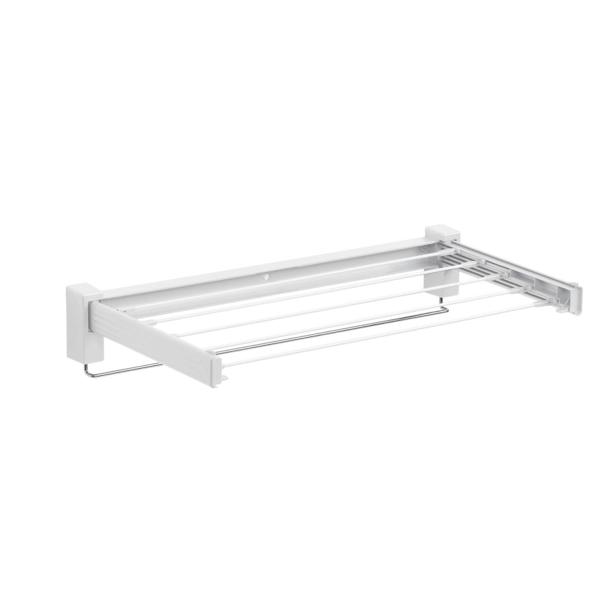 WENKO 3770013100 - Stalak za sušenje veša BUTTERFLY 70x13,5 cm srebrna/bela