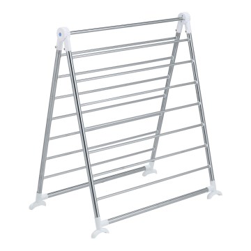 WENKO 3772020100 - Sušač PROFI 65x150 cm nerđajući čelik/srebrna/bela
