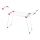 WENKO 3774021100 - Stalak za sušenje veša SUMMER DRY 153x76 cm bela/roze