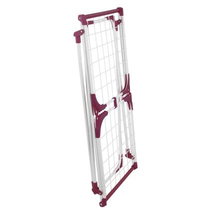 WENKO 3774021100 - Stalak za sušenje veša SUMMER DRY 153x76 cm bela/roze