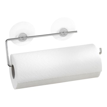 WENKO 53130100 - Držač kuhinjskih krpa STATIC-LOC 30x8,5 cm srebrna/prozirna