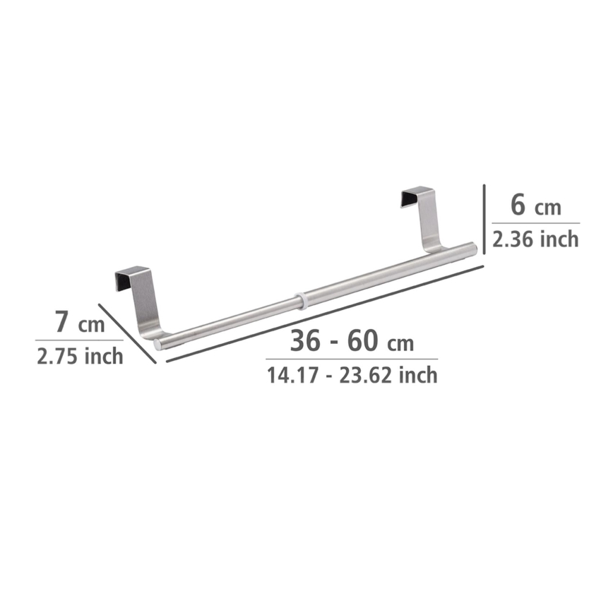 WENKO 53245100 - Držač za peškire TELESCOPE 7x6 cm srebrna/crna