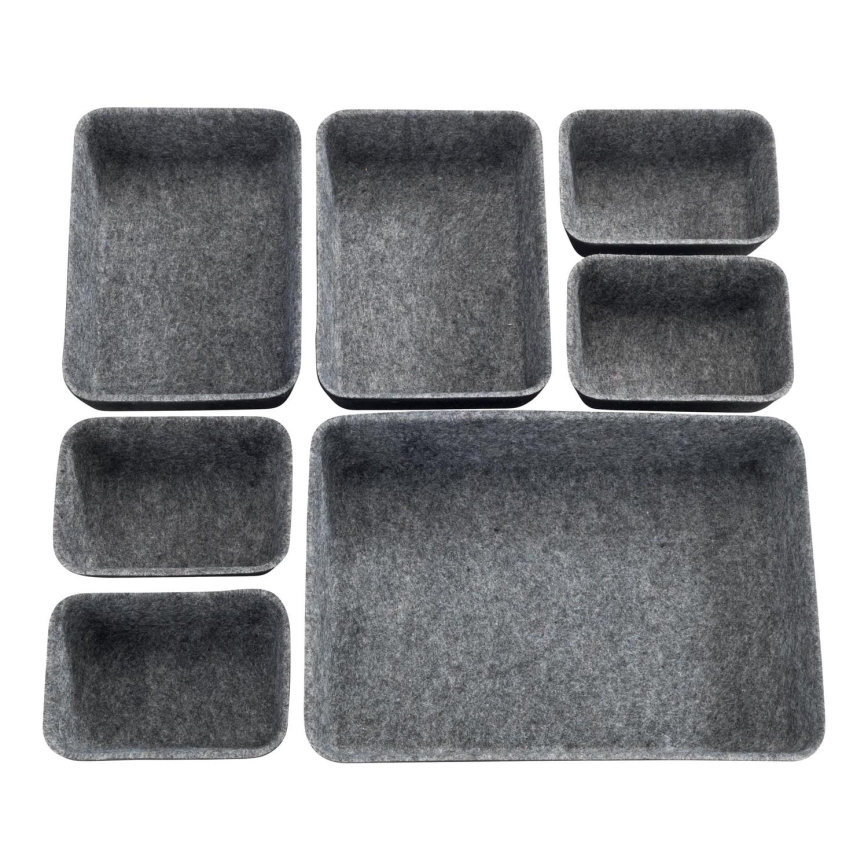 WENKO 64502100 - Organizator fioke FELT 28,5x20 cm siva