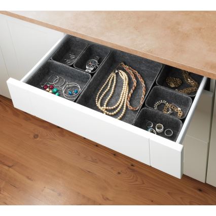 WENKO 64502100 - Organizator fioke FELT 28,5x20 cm siva