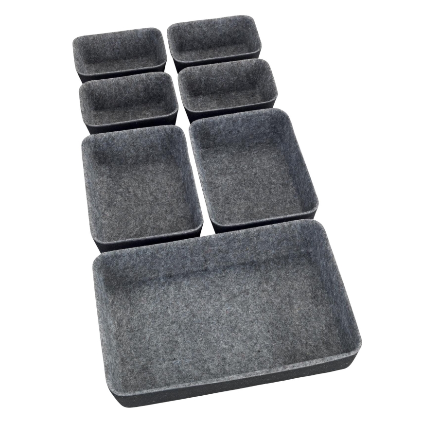 WENKO 64502100 - Organizator fioke FELT 28,5x20 cm siva