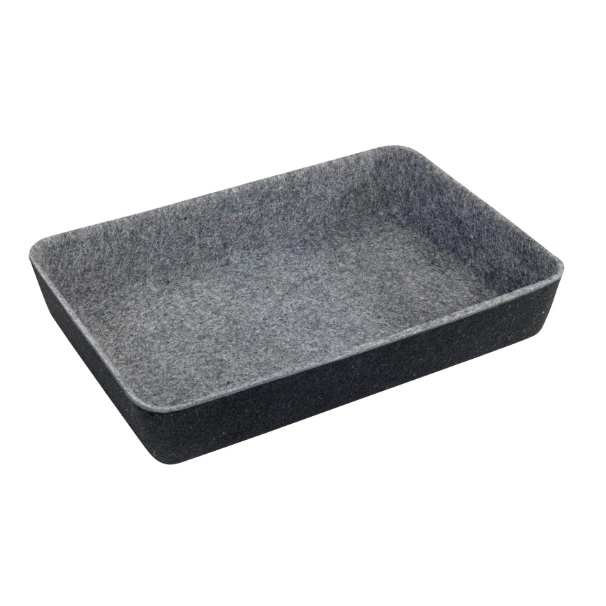 WENKO 64502100 - Organizator fioke FELT 28,5x20 cm siva