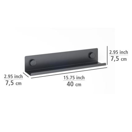WENKO 71146800 - Set začinskih posuda JET 40x7,5 cm crne