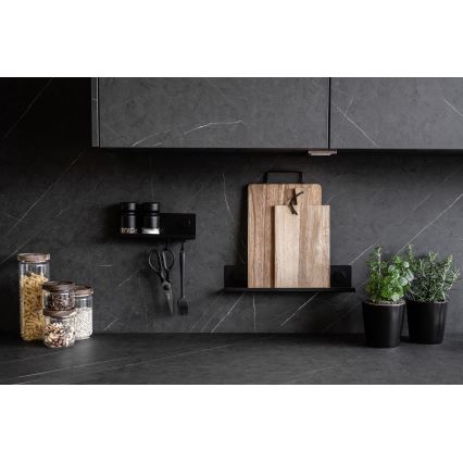 WENKO 71146800 - Set začinskih posuda JET 40x7,5 cm crne