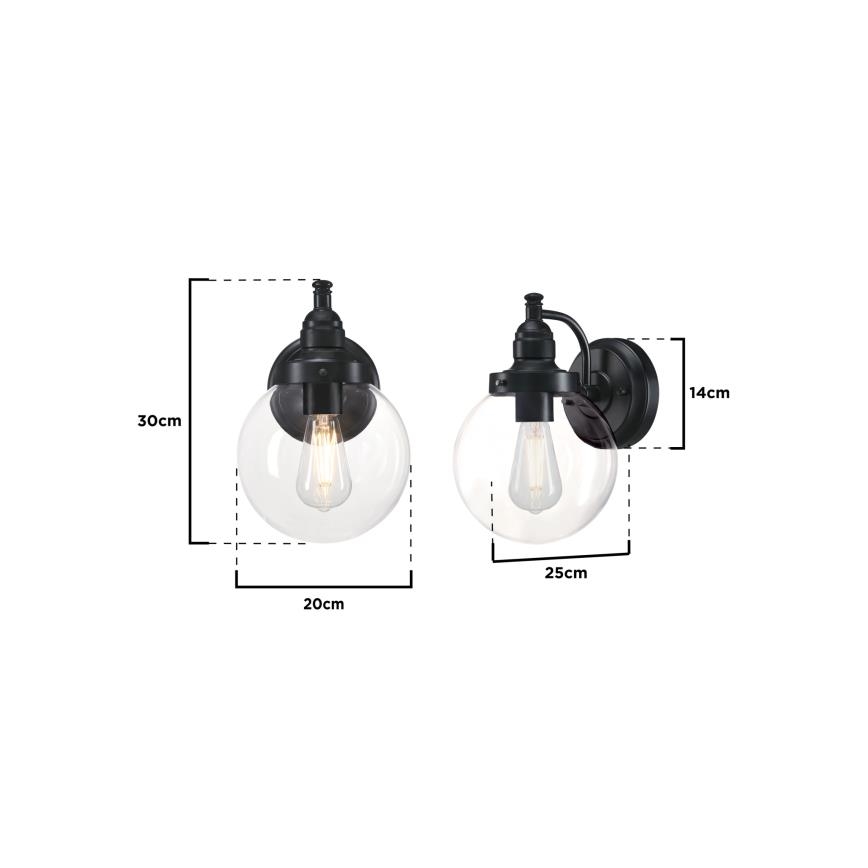 Westinghouse 61239 - Spoljašnja zidna lampa EDDYSTONE 1xE27/60W/230V IP44