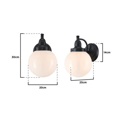 Westinghouse 61240 - Spoljašnja zidna lampa EDDYSTONE 1xE27/60W/230V IP44