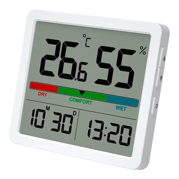 Winner Group - Digitalni termometar sa LCD displejom i higrometrom 2xCR2032 bela