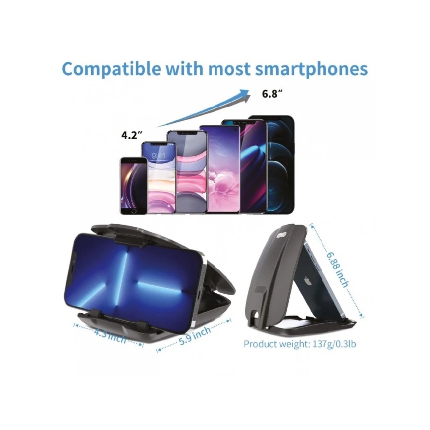 Winner Group - Držač telefona za auto sa usisnom čašicom crni