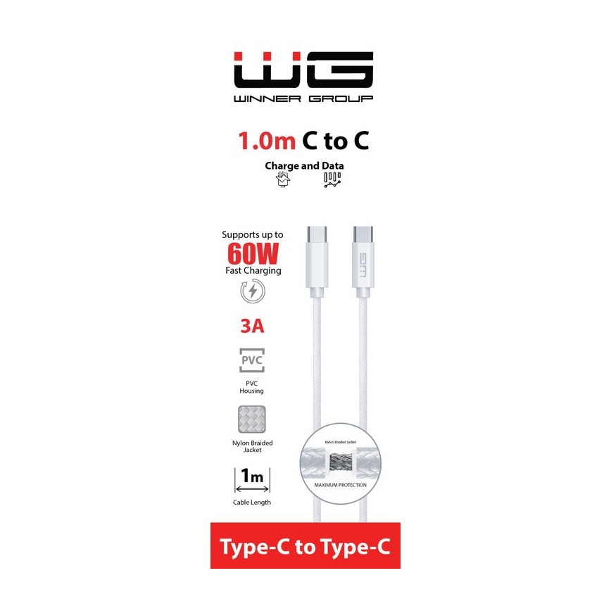 Winner Group - USB kabl USB-C / USB-C 60W 1m beli