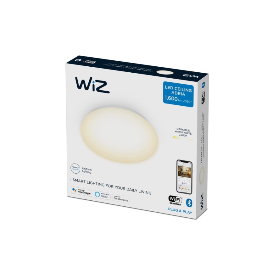 WiZ - LED prigušiva plafonska lampa SUPERSLIM LED/17W/230V 2700K Wi-Fi