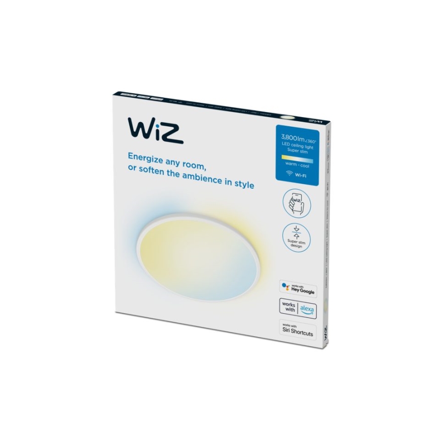 WiZ - LED prigušiva stropna svetiljka SUPERSLIM LED/32W/230V 2700-6500K Wi-Fi bela