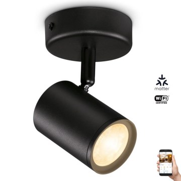 WiZ - LED prigušiva spot svetiljka IMAGEO 1xGU10/4,9W/230V 2700-6500K CRI 90 Wi-Fi crna