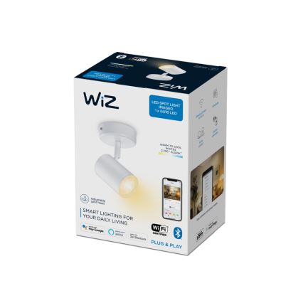 WiZ - LED prigušiva spot svetiljka IMAGEO 1xGU10/4,9W/230V 2700-6500K CRI 90 Wi-Fi bela