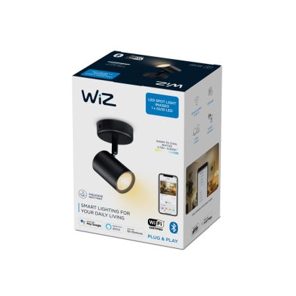 WiZ - LED prigušiva spot svetiljka IMAGEO 1xGU10/4,9W/230V 2700-6500K CRI 90 Wi-Fi crna