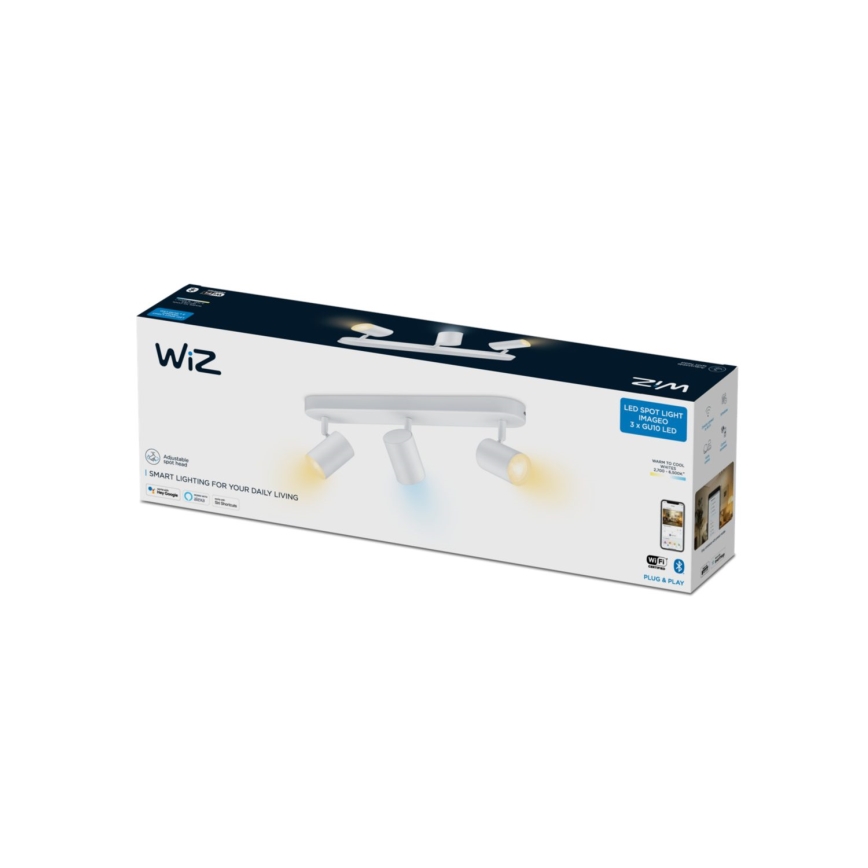 WiZ - LED prigušiva spot svetiljka IMAGEO 3xGU10/4,9W/230V 2700-6500K Wi-Fi CRI 90 bela