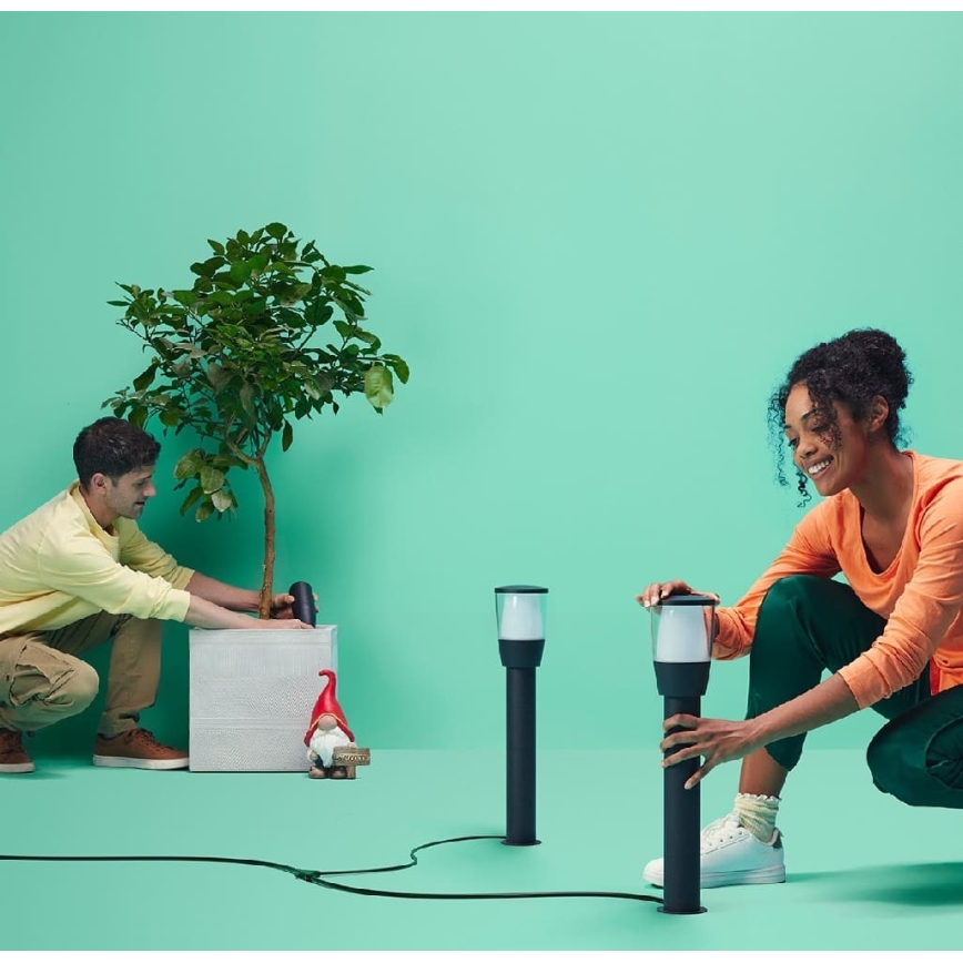 WiZ - LED RGBW Prigušiva spoljna lampa ELPAS LED/4,8W/12/230V 2700-5000K IP65 Wi-Fi